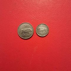 2 Irish 5p 1986 and 1996
