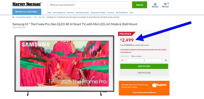 Samsung The Frame Pro 65ls03fw 65inch Smart 4k Ultra Hd Hdr Neo Qled (2025)