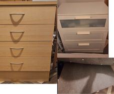 Free: King Size Divan Bed (150x200) + 2 Chests of Drawers - Collection Only