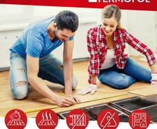 Far Infared Heating film complete set Underfloor mat 140 w/m2 laminat floor