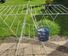Clothes horse  and Clothespins