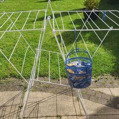 Clothes horse  and Clothespins
