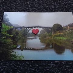 The Iron Bridge Across The River Severn , Shropshire - King Size Postcard
