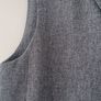 Grey Herringbone Long Blazer Image 7