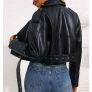 Brand new black leather jacket, size 10 Image 3