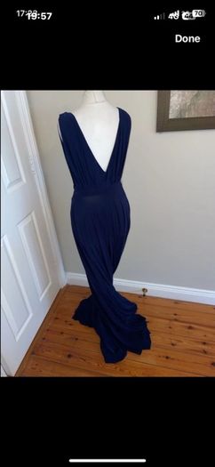 Julian Boutique deep blue occasion dress size 12