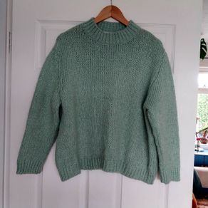 Zara mint green wool jumper size M