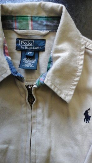 Ralph Lauren. .Boys Beige Jacket "As New" (size 2-3yrs)