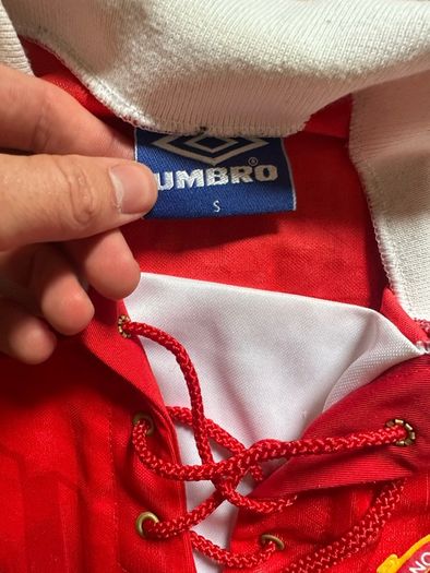 authentic 92-94 manchester united jersey