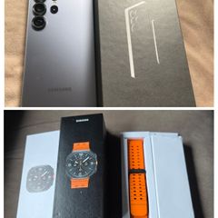 Samsung Galaxy s25 Ultra 512gb plus Galaxy Watch Ultra bundle