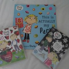 kids book and two dvds