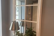 White window pane mirror