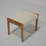 Vintage Studio Donegal Tweed and Oak Stool, 1960s. Image 10