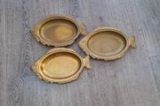 Vintage Brass Fish Shaped Serving Platters