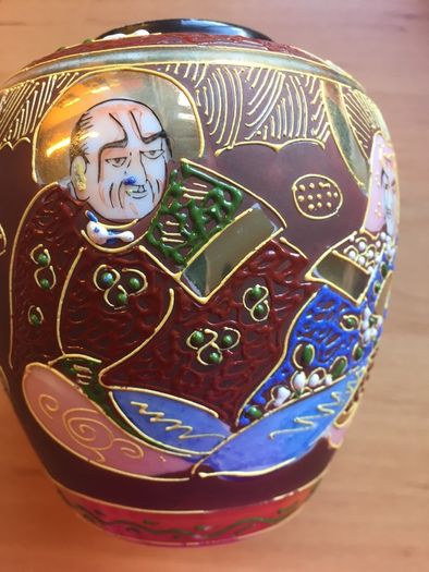 Japanese hand painted vase