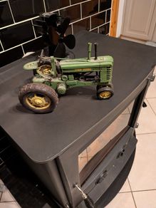 Vintage John Deere toy tractor
