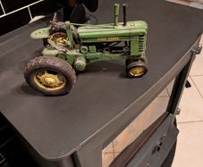 Vintage John Deere toy tractor