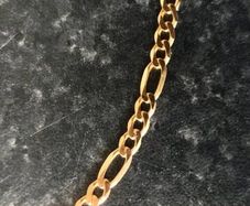 Solid Gold Figaro chain