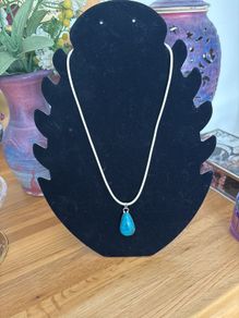 Eilat Stone Pendant 925 Silver Hallmarked