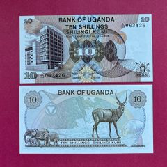 Uganda  10 Shillings  1979  Pick  11a   ( Uncirculated )