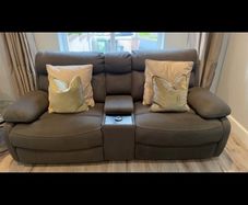 10 month old Harvey Norman 3 and 2 seater reclining sofa set