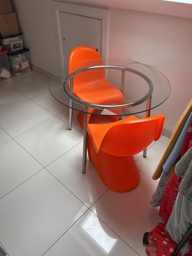 Coffee table and chairs