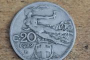 Italy 1922, 20 Centesimi Coin - free standard postage