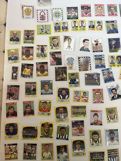 panini football stickers vintage
