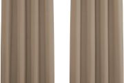 NEW SALE | Bedroom Blackout Curtains - Thermal Eyelet Short Kitchen Curtains Energy Saving Curtains for Living Room/Home Office, 2 PCs, W 46-inch x L 54-inch