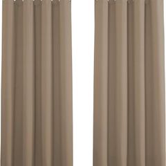 NEW SALE | Bedroom Blackout Curtains - Thermal Eyelet Short Kitchen Curtains Energy Saving Curtains for Living Room/Home Office, 2 PCs, W 46-inch x L 54-inch