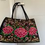 Large Embroidered Canvas Bag Image 2