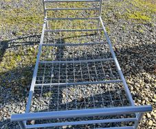 Single metal bed frame