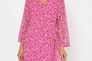 Carraig Donn Roisin Pink Knee Length Dress. Large