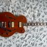 Vintage VSA-850 Semi Acoustic Guitar Upgraded with Lollar P90s Image 7