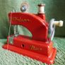 Antique Toy Sewing Machine Red Vulcan 1950s Display JAPAN JP Image 8
