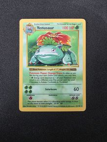 Pokemom Base Set Venusaur Shadowless