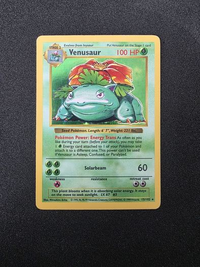 Pokemom Base Set Venusaur Shadowless