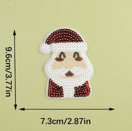 Sequin Santa patch