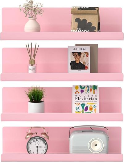 WELDUN Floating Shelves, Set of 4 Wall Mounted Shelf