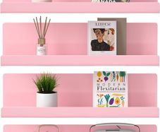 WELDUN Floating Shelves, Set of 4 Wall Mounted Shelf