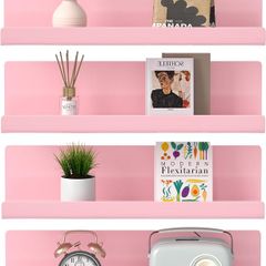 WELDUN Floating Shelves, Set of 4 Wall Mounted Shelf