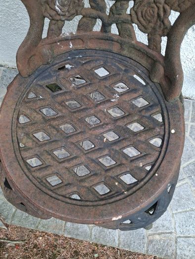 Cast iron garden chair