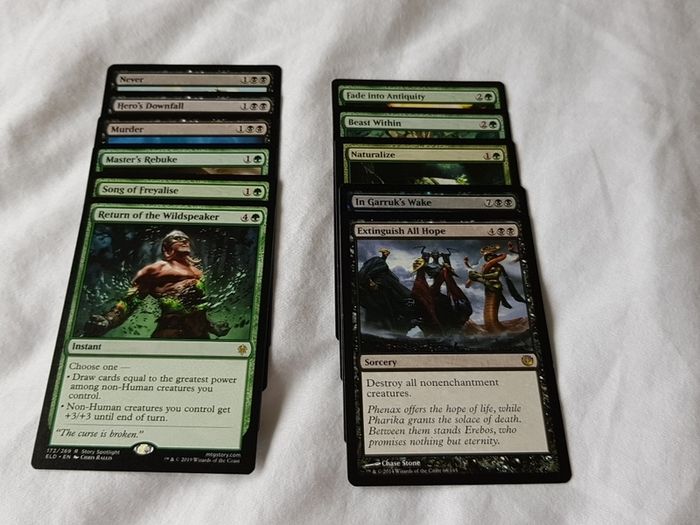 Magic The Gathering Commander Green Black Deathtouch Tribal deck