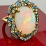 Diamond  Halo Statement Ring Image 6
