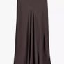 ZARA Satin Midi Skirt Dark Aubergine Size XS! Image 5