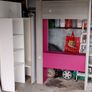 Pink and grey wood effect bunk bed Image 5