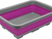 Collapsible Washing Up Bowl - Portable 10 Litre Water Storage Basin Ideal for Camping, Caravans, Outdoor Activities, Kitchen and More - Purple,523
