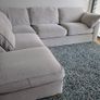 Light grey fabric corner sofa Image 3