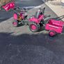 Pink Tractor/Loader and Trailer Image 4