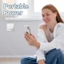 White Usb Plug For Iphone Plugs Uk 3 Pin Usb Adapter Plug Uk Usb3 Pack Wall Plug-Usb Charger Plug Uk Mobile Phone Mains Chargers Usb Plugs Compatible With Other Image 4